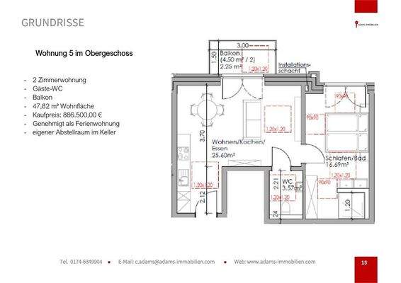 Grundriss Wohnung 5