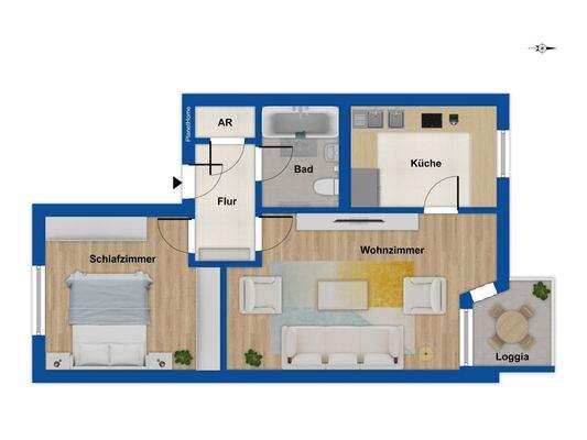 Grundriss 2. Obergeschoss