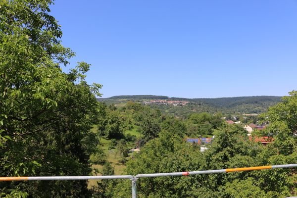 Dachterrasse - Blick ins Remstal