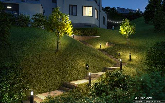 Aussenbereich mit Zuwegung zum Wohnhaus