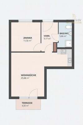 Grundrissplan Heinzelgasse Top A4