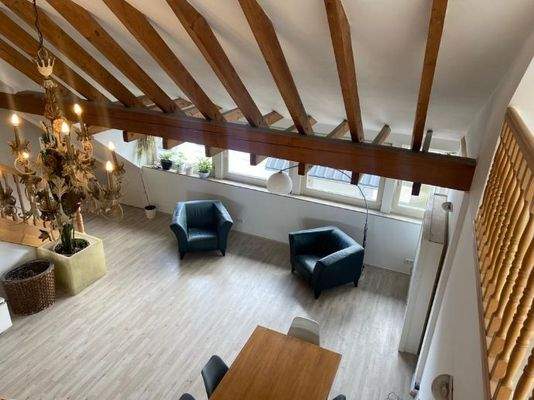 Blick aus Empore in Wohn-Essbereich