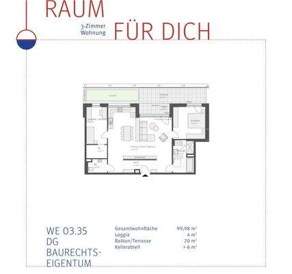 BILLY UP_Wohnungspläne_DG_TOP 03.35 versand