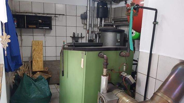 kombinierte Heizung Holz+Gas