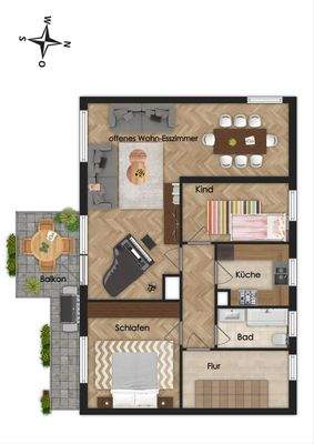 Grundriss 1. Obergeschoss