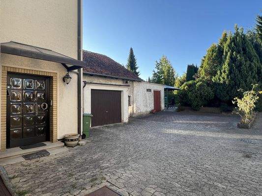 Blick auf das Grundstück