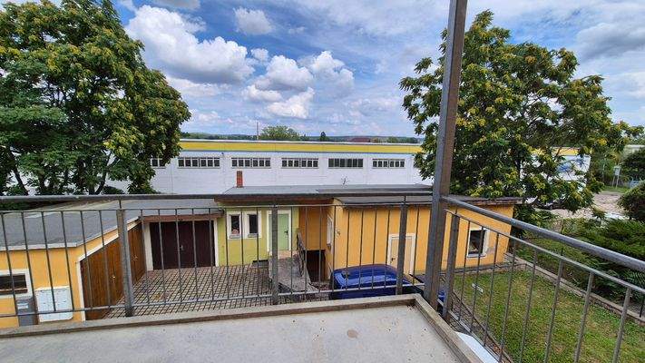 Blick vom Balkon