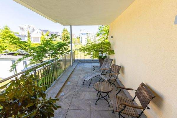 Nord-Ostbalkon im Obergeschoss