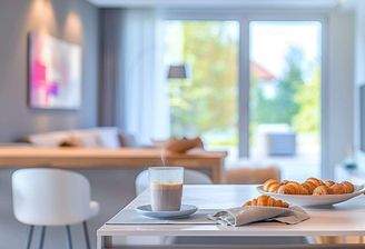 Genießen Sie Ihr Frühstück mit Blick ins Grüne