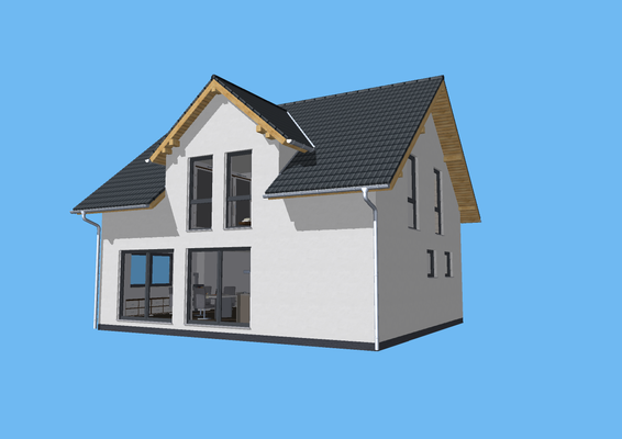 130 m²  mit großen Panoramafenstern