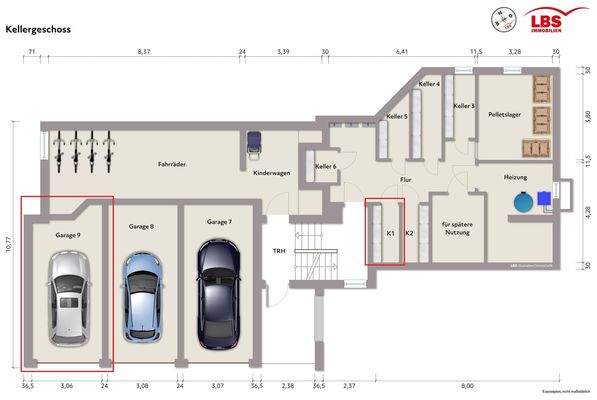 Grundrissplan Kellergeschoss
