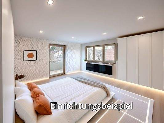 Schlafzimmer OG (Einrichtungsbeispiel)