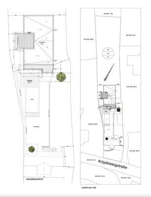 Dachdraufsicht u. Lageplan