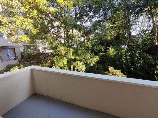 Überdachter ruhiger Balkon