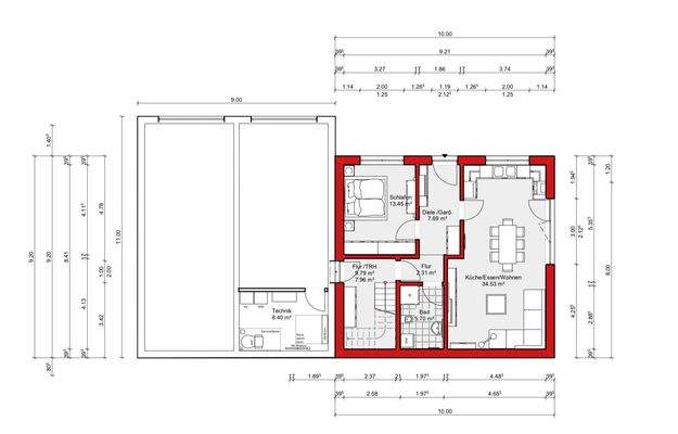 Grundriss Untergeschoss