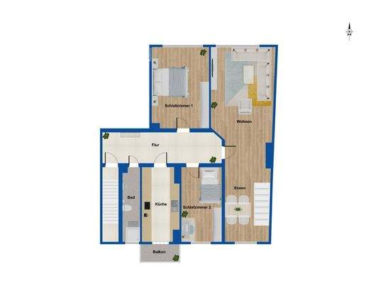 Grundriss 3. Obergeschoss