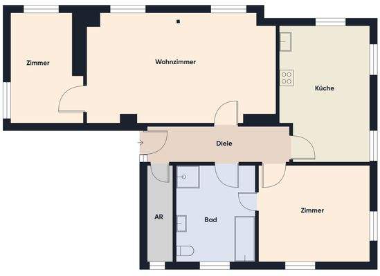 Grundrissplan ohne Maßstab
