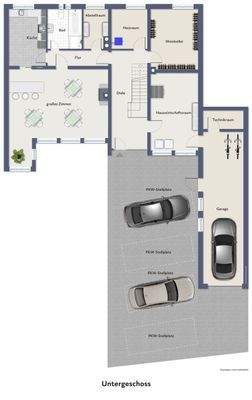 Untergeschoss/Erdgeschoss