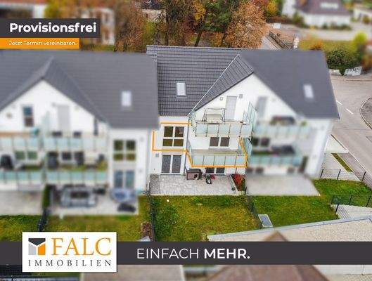 Außenansicht mit Markierung