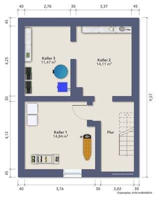 Vorderhaus Kellergeschoss