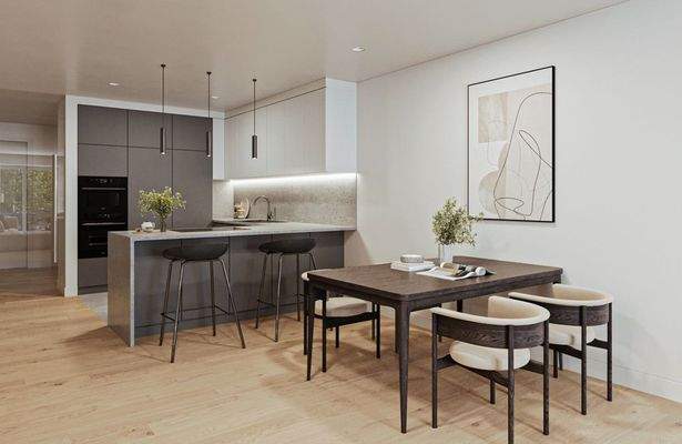 Wohnen & Küche Ansicht 3 Visualisierung (3)