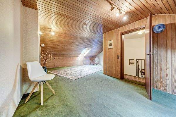 Der wohnlich ausgebaute Spitzboden