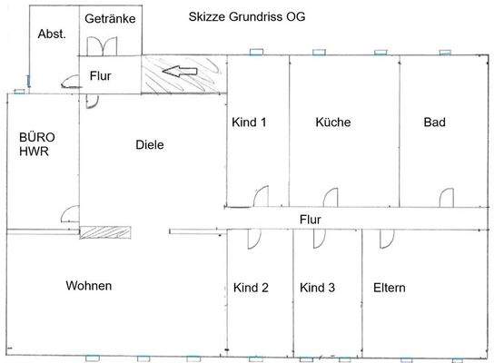 Grundriss OG Skizze