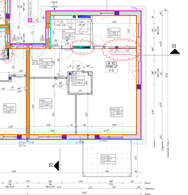 Grundrissplan Wohnung 45