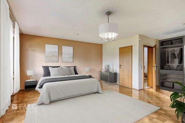 Schlafzimmer OG virtuell gestaged