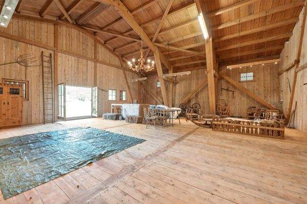 Das Highlight - die Tenne, strahlt Behaglichkeit aus 