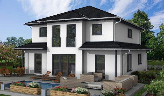 3D-Ansicht Terrassenseite