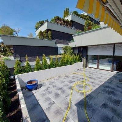 Die Terrasse vor dem Schlafzimmer