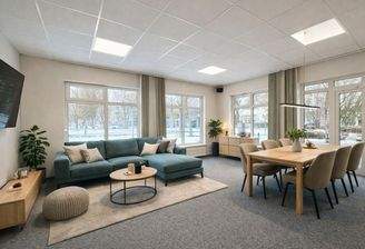 Wohn und Essbereich (KI visualisiert)