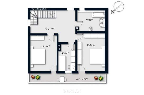 Grundrissplan Obergeschoss