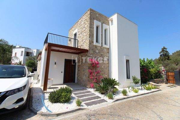 Detached Stylish Houses with Pool and Garden in Bodrum Turkey