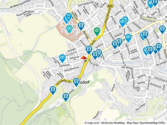 Geolyzer Kartenausschnitt