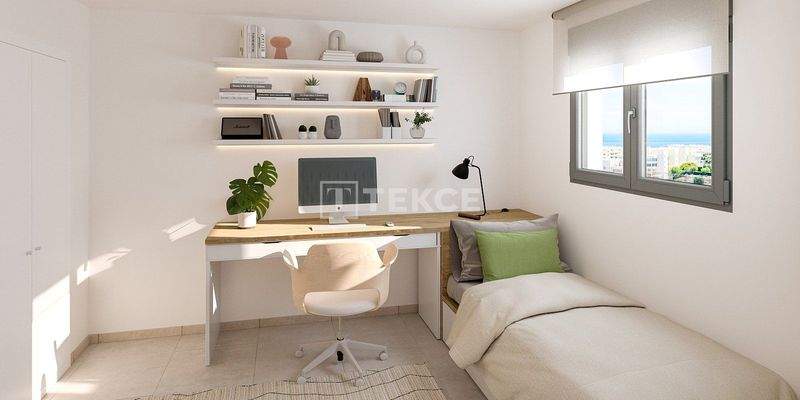 Sea-View Apartments in a Gated Complex in Mijas