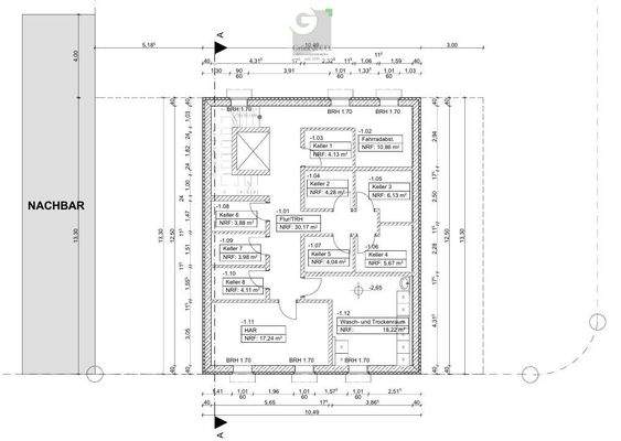 Grundriss, Kellergeschoss