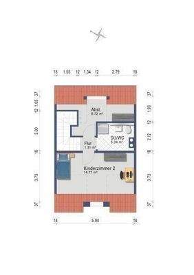 Dachgeschoss Grundriss