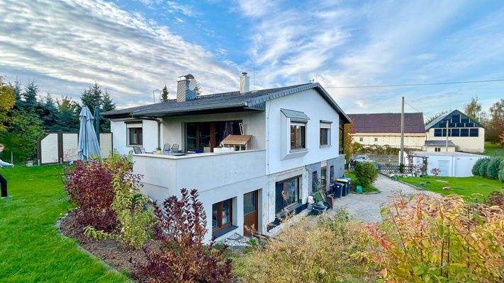 Haus von oben und Seite