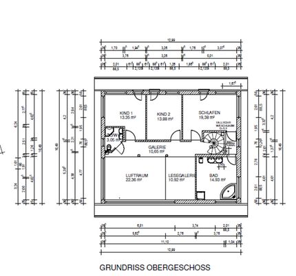 Grundriss Obergeschoss