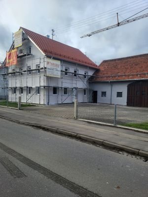 Außenansicht Haus mit Stadel und Hof