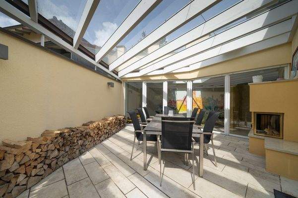 Überdachte Terrasse