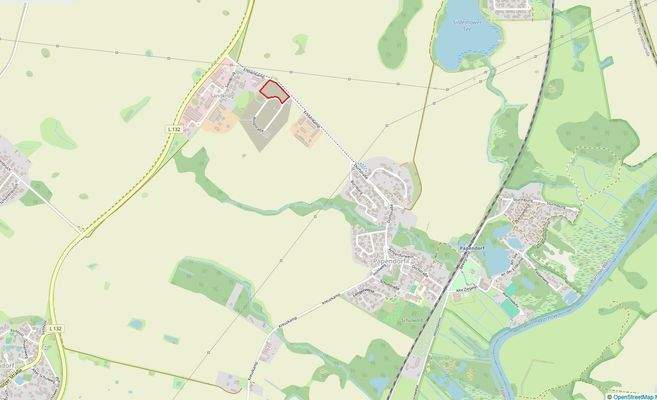 Lageplan OpenStreetMap markiert