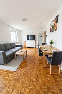 Wohnzimmern KI virtuell Möbliert