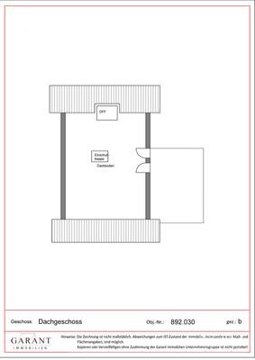 Grundriss Dachboden