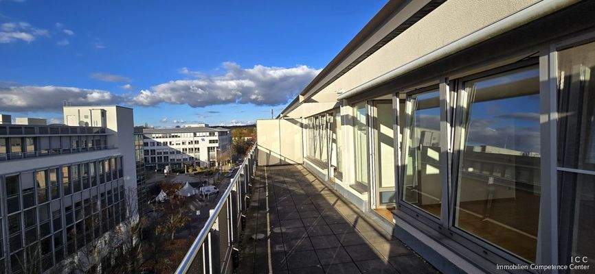 Blick von der PenthouseWohnung auf Dresden