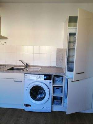 Einbauküche mit integrierter Waschmaschine