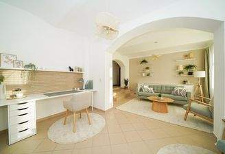 Offenes Wohn-, Koch- und Esszimmer