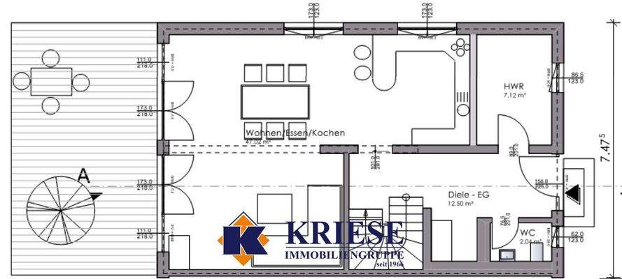 Erdgeschoss - Haus Ecke